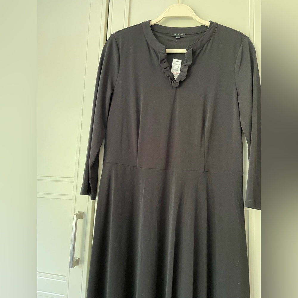 Black Frill & Twirl Dress